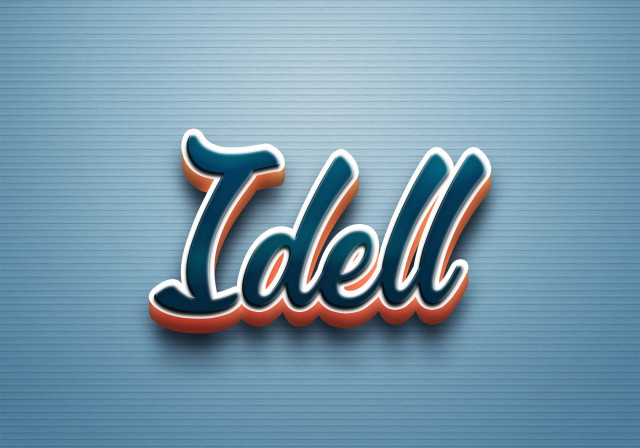 Free photo of Cursive Name DP: Idell