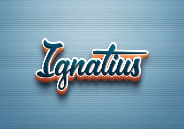 Free photo of Cursive Name DP: Ignatius