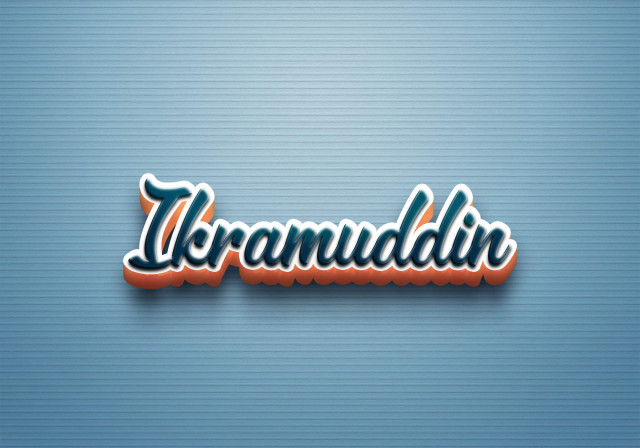Free photo of Cursive Name DP: Ikramuddin