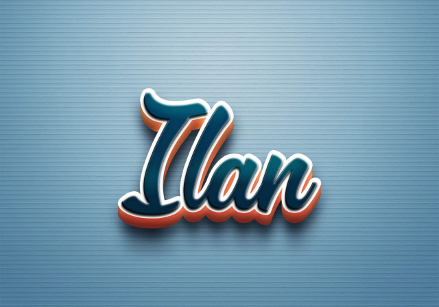 Free photo of Cursive Name DP: Ilan