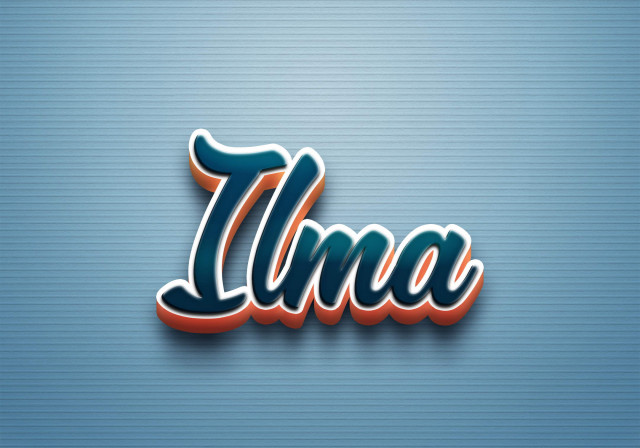 Free photo of Cursive Name DP: Ilma