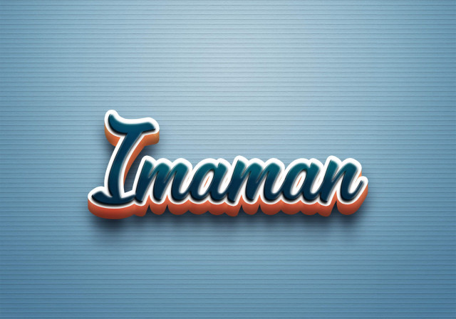 Free photo of Cursive Name DP: Imaman