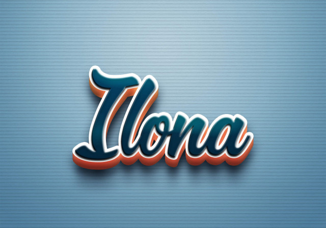 Free photo of Cursive Name DP: Ilona