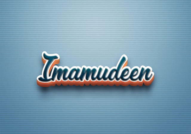 Free photo of Cursive Name DP: Imamudeen