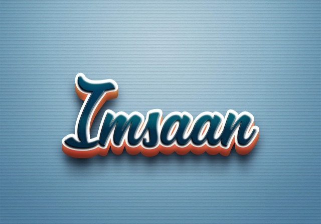 Free photo of Cursive Name DP: Imsaan