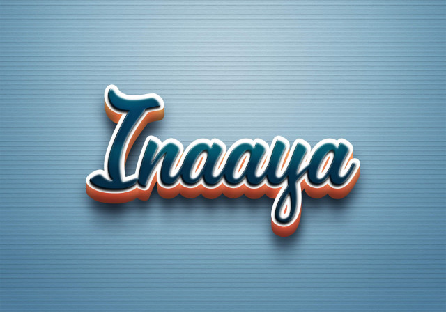 Free photo of Cursive Name DP: Inaaya