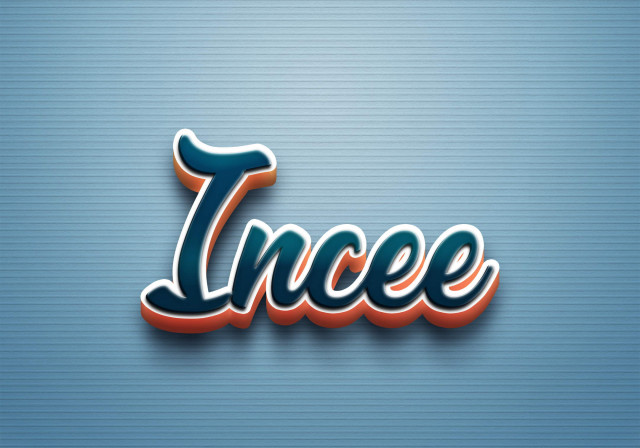 Free photo of Cursive Name DP: Incee