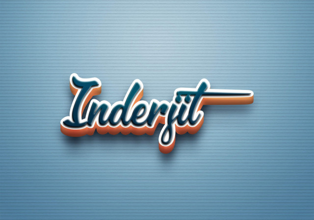 Free photo of Cursive Name DP: Inderjit