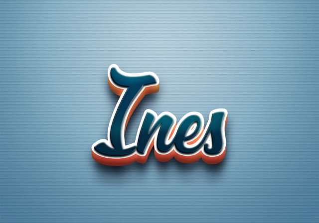 Free photo of Cursive Name DP: Ines