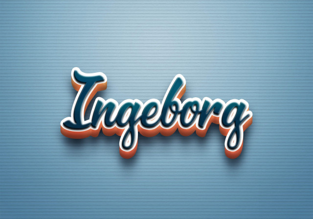 Free photo of Cursive Name DP: Ingeborg