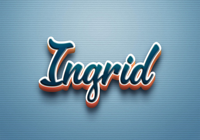 Free photo of Cursive Name DP: Ingrid