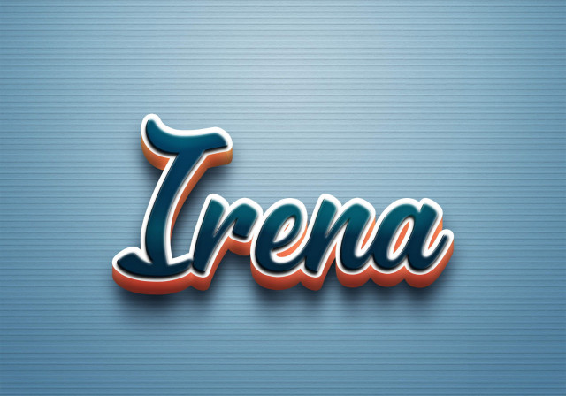 Free photo of Cursive Name DP: Irena