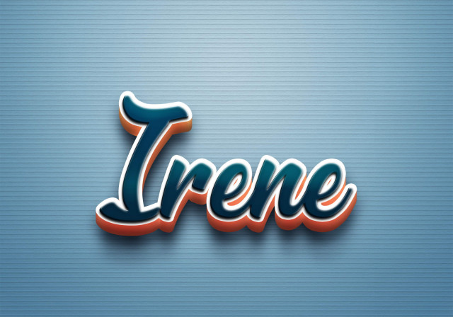Free photo of Cursive Name DP: Irene