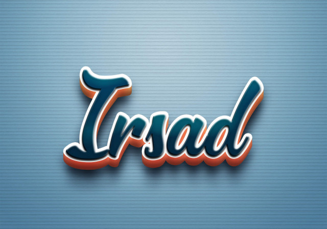 Free photo of Cursive Name DP: Irsad