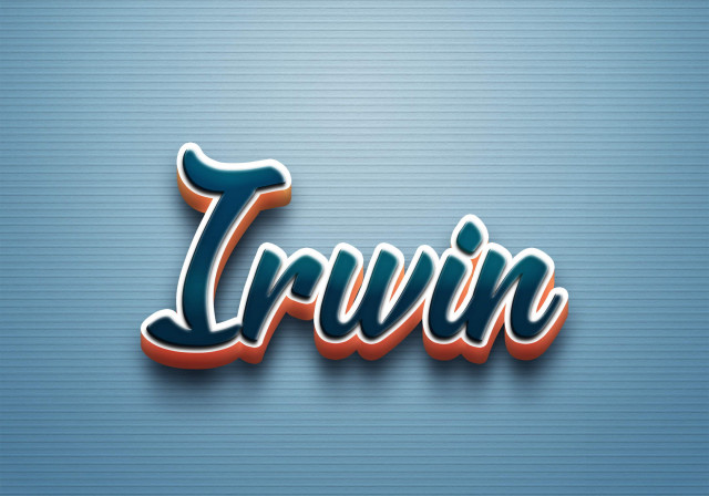 Free photo of Cursive Name DP: Irwin