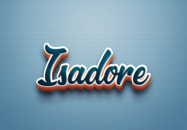 Free photo of Cursive Name DP: Isadore