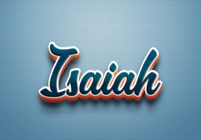 Free photo of Cursive Name DP: Isaiah