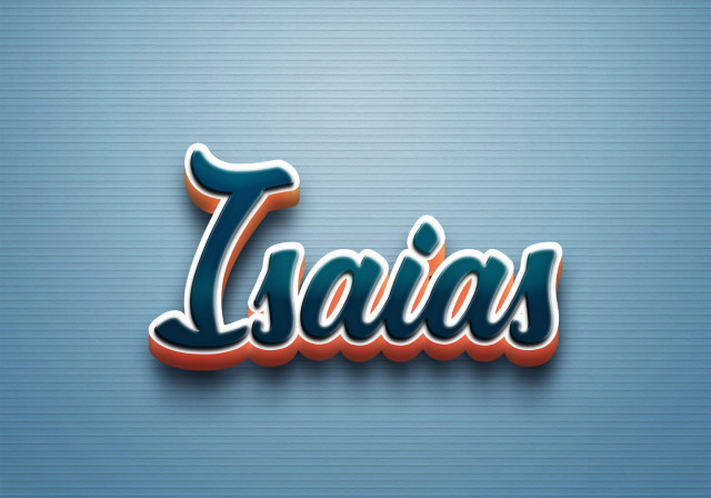 Free photo of Cursive Name DP: Isaias