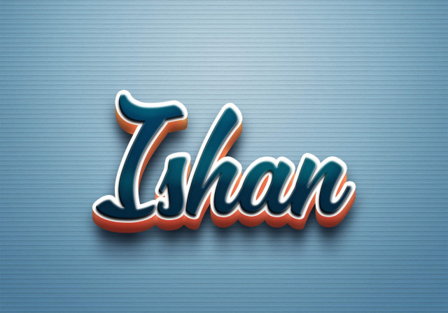 Free photo of Cursive Name DP: Ishan