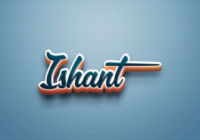 Free photo of Cursive Name DP: Ishant