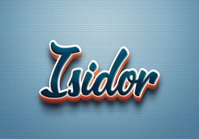 Free photo of Cursive Name DP: Isidor