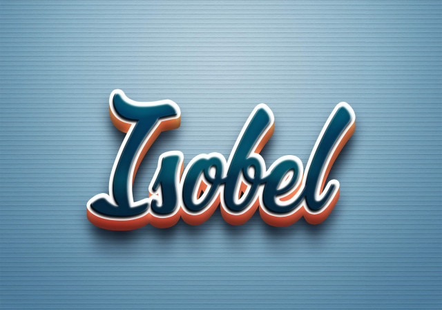 Free photo of Cursive Name DP: Isobel