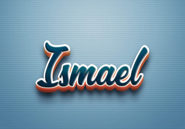 Free photo of Cursive Name DP: Ismael