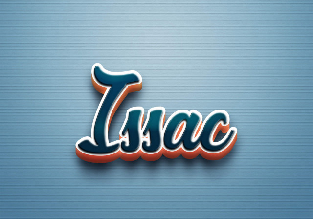 Free photo of Cursive Name DP: Issac