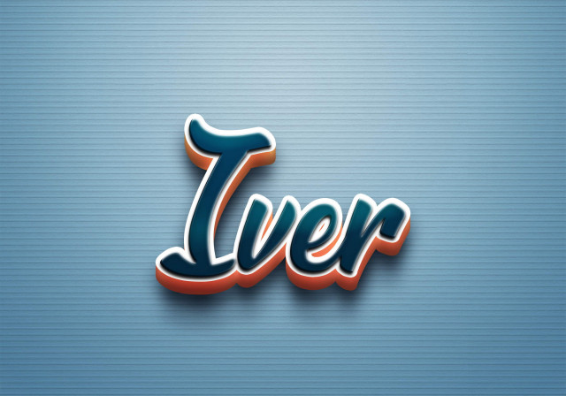 Free photo of Cursive Name DP: Iver