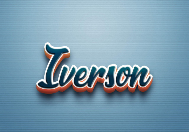 Free photo of Cursive Name DP: Iverson