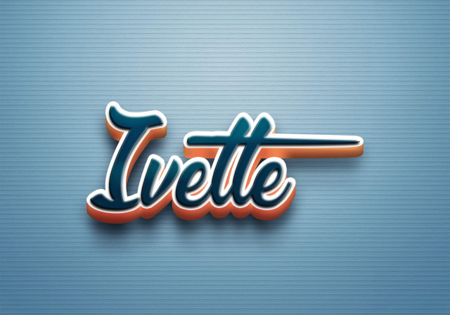 Free photo of Cursive Name DP: Ivette