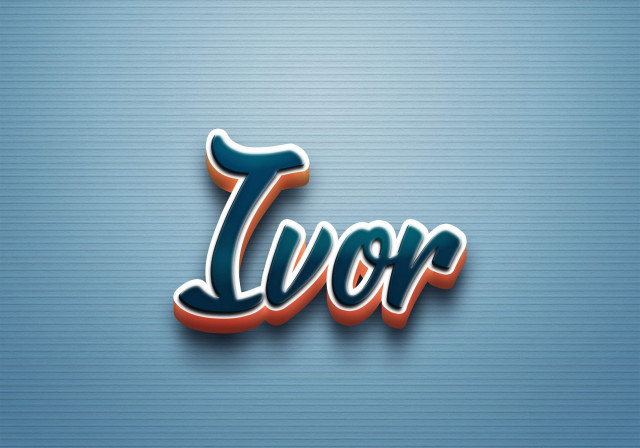 Free photo of Cursive Name DP: Ivor