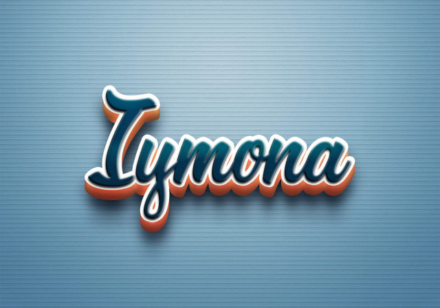 Free photo of Cursive Name DP: Iymona