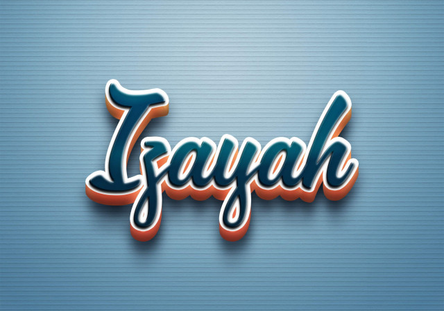 Free photo of Cursive Name DP: Izayah