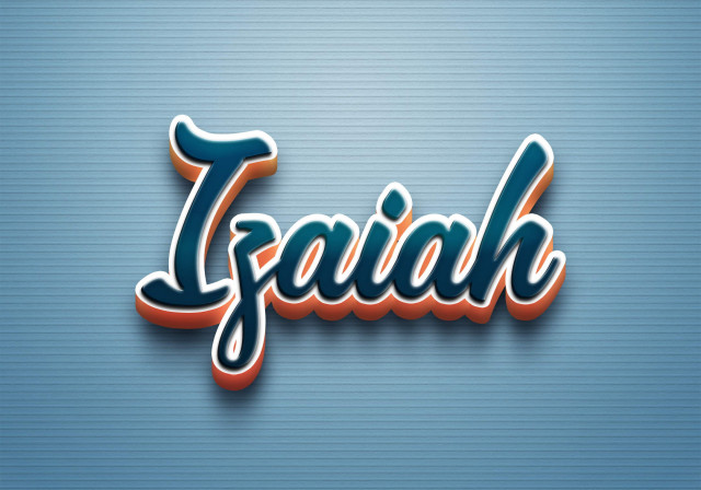 Free photo of Cursive Name DP: Izaiah