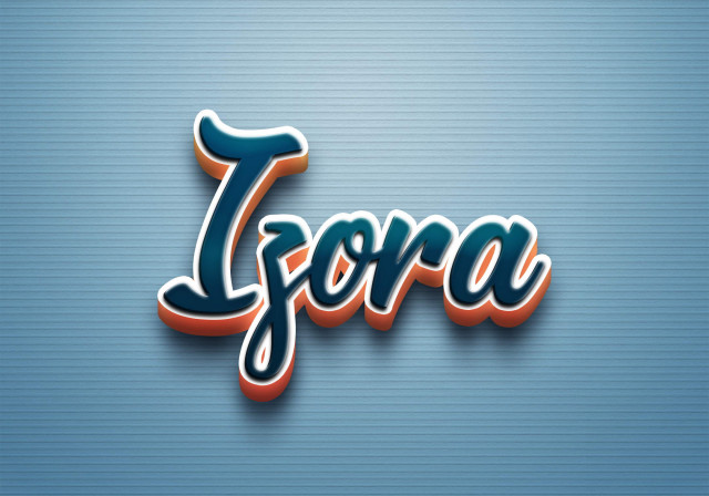 Free photo of Cursive Name DP: Izora