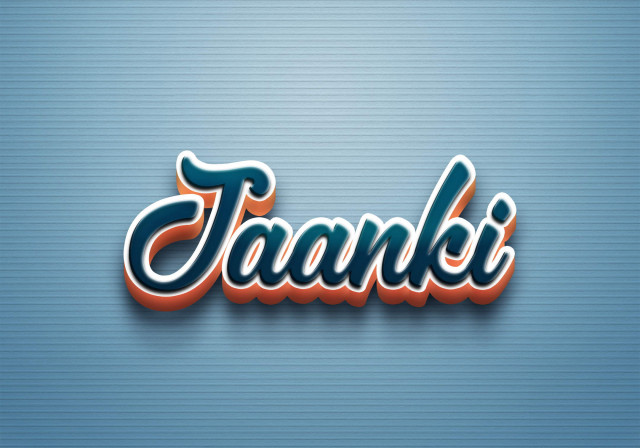 Free photo of Cursive Name DP: Jaanki