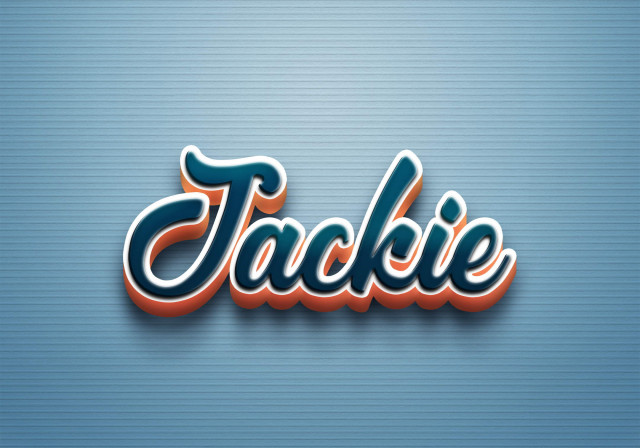 Free photo of Cursive Name DP: Jackie