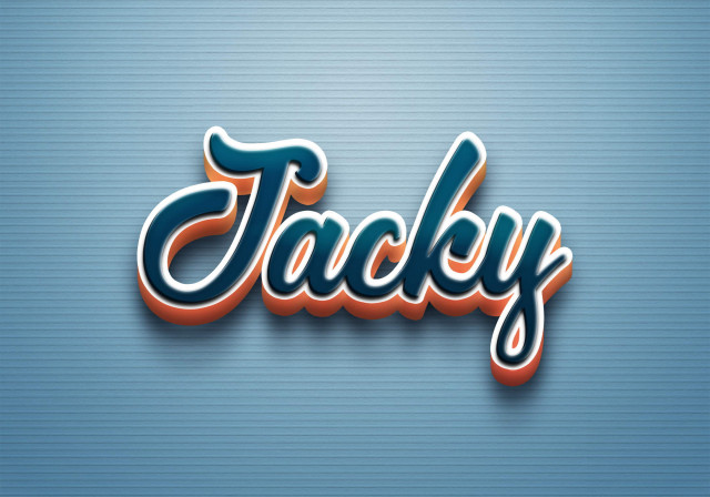 Free photo of Cursive Name DP: Jacky