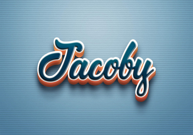 Free photo of Cursive Name DP: Jacoby