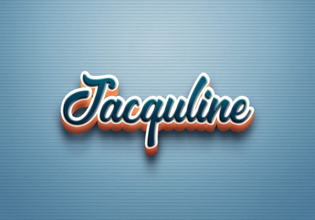 Free photo of Cursive Name DP: Jacquline