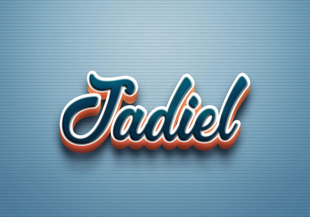 Free photo of Cursive Name DP: Jadiel