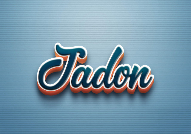 Free photo of Cursive Name DP: Jadon