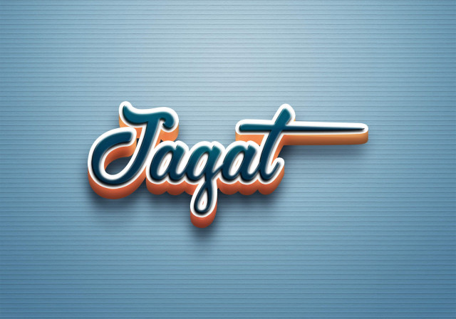 Free photo of Cursive Name DP: Jagat