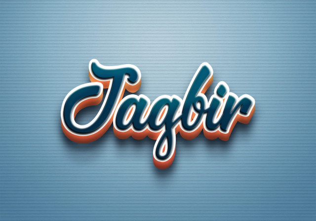 Free photo of Cursive Name DP: Jagbir