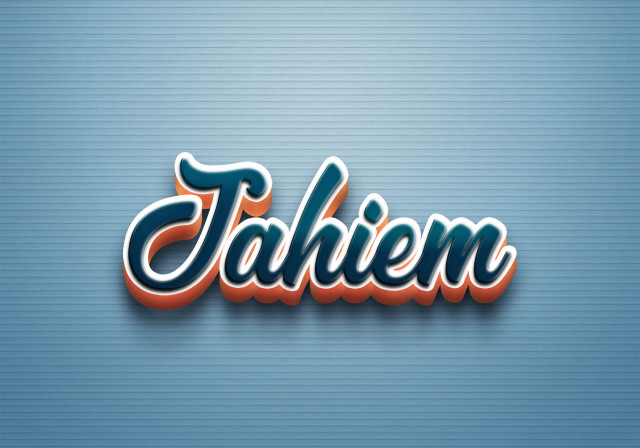 Free photo of Cursive Name DP: Jahiem