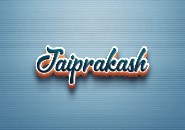 Free photo of Cursive Name DP: Jaiprakash