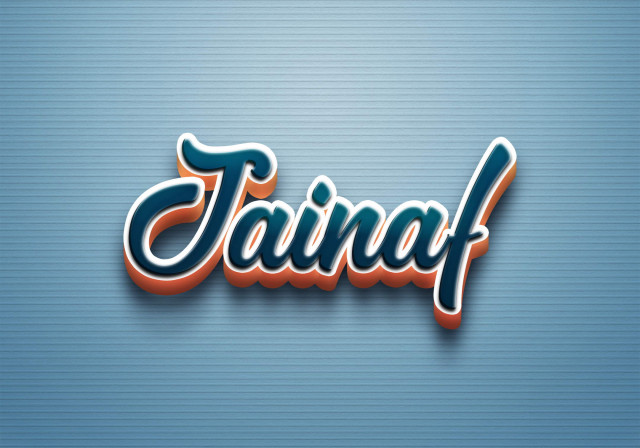 Free photo of Cursive Name DP: Jainaf