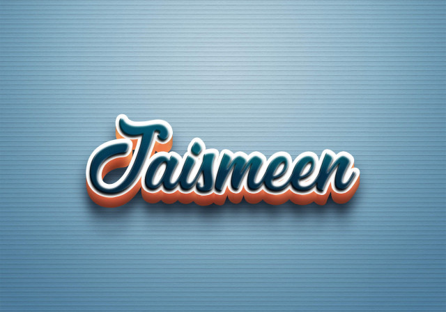 Free photo of Cursive Name DP: Jaismeen