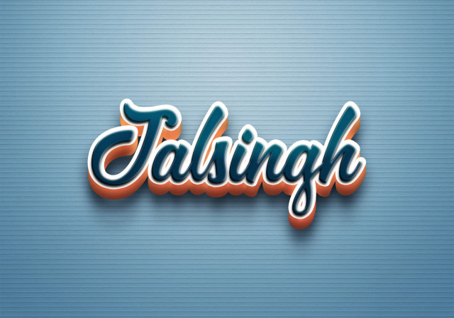 Free photo of Cursive Name DP: Jalsingh